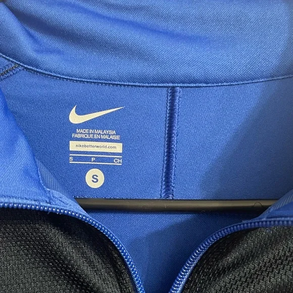 Men’s Nike Full Zip Up Blue Black Jacket Small - Picture 5 of 5